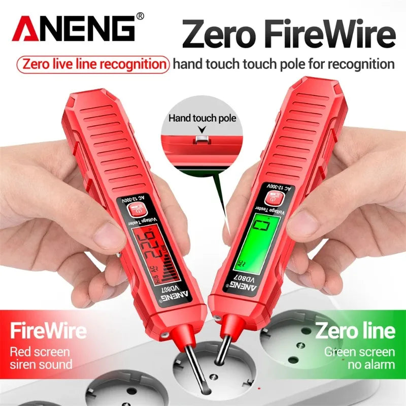 ANENG VD807 Induction Tester Pen LED Display