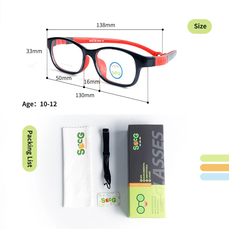 SECG Brand Comfortable Silicone Fradren's Glasses