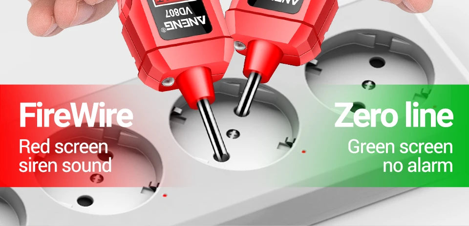 ANENG VD807 Induction Tester Pen LED Display