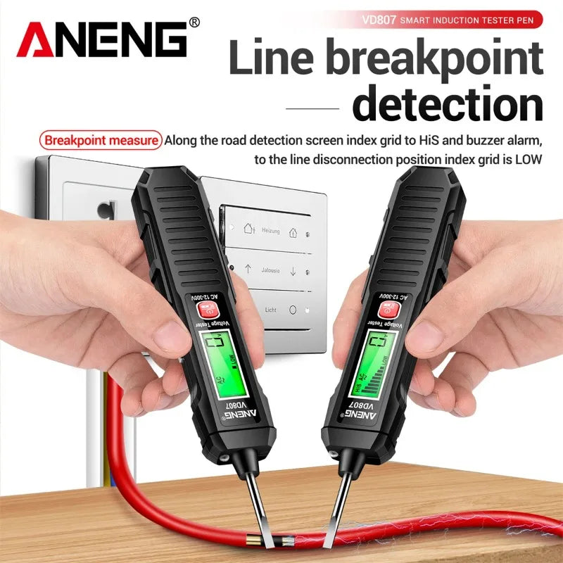 ANENG VD807 Induction Tester Pen LED Display