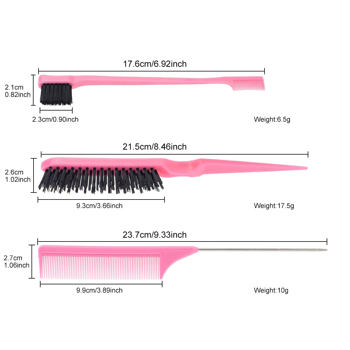 Hair Brush Set Sharp-tail